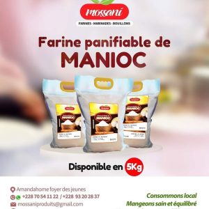 Farine panifiable de manioc Mossani